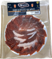 Bellota Ham 100% Iberische Pata Negra gesneden met mes