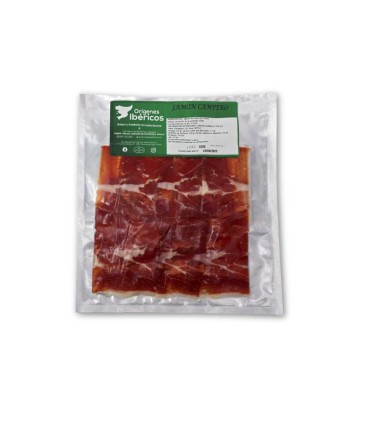 Jambon élevé en tranches