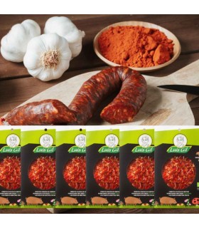 Chorizo Scharfer Riojano in Scheiben geschnitten 2