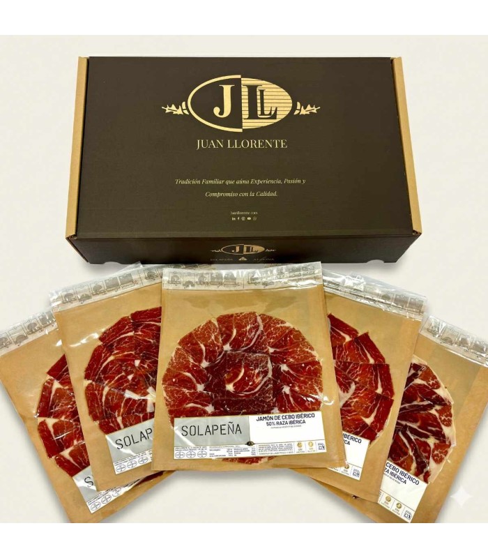 ESTUCHE GOURMET SOLAPEÑA JAMÓN CEBO IBÉRICO 50% RAZA IBERICA - 2
